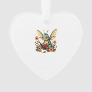 Schattig Cottagecore Bloemendragonfly Esthetisch G Ornament