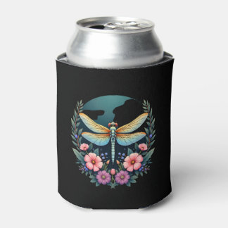 Schattig Cottagecore Bloemendragonfly Esthetische  Blikjeskoeler