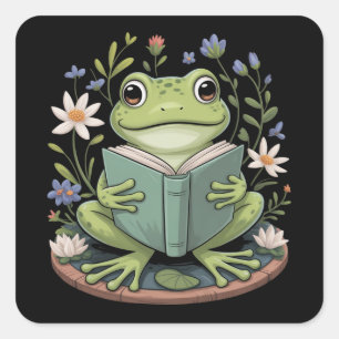 Schattig Cottagecore Bloemenkikkers Esthetische Na Vierkante Sticker