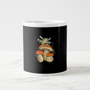 Schattig Cottagecore Esthetiek Paddenstoel Kikker  Grote Koffiekop