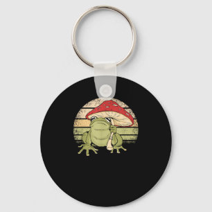 Schattig Cottagecore Kikker Paddenstoel Goblincore Sleutelhanger