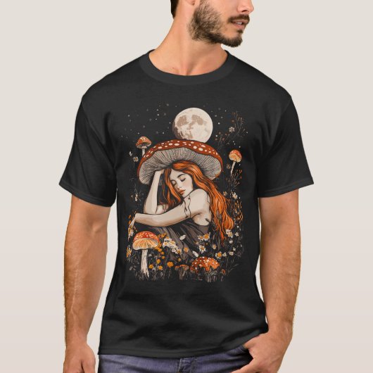 Schattig Cottagecore Paddenstoel T-shirt (Voorkant)