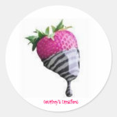 Schattig, Courtney's Creations Ronde Sticker (Voorkant)