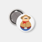 Schattig cowboyontwerp magneet (Voorkant / Achterkant)