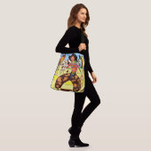 schattig cowboyprint crossbody tas (Op model)