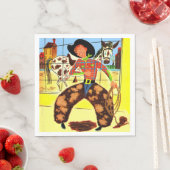 schattig cowboyprint servet (Insitu)