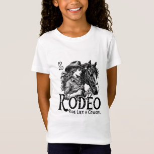 schattig cowgirl ontwerp t-shirt