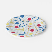 Schattig Croquet Papier Borden Papieren Bordje (Gekanteld)