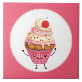 schattig cupcake bakkerij decor keuken tegeltje