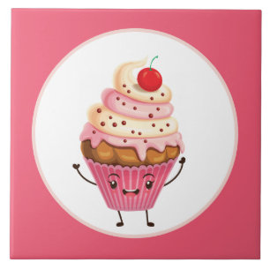 schattig cupcake bakkerij decor keuken tegeltje