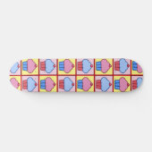Schattig Cupcake-patroon Persoonlijk Skateboard (Horizontaal)