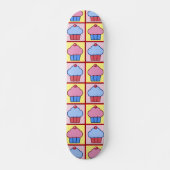 Schattig Cupcake-patroon Persoonlijk Skateboard (Voorkant)