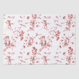 Schattig Cupido Angels Bloemenrood toilet Tissuepapier