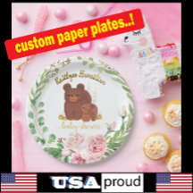 Schattig Cute Beer Cute Baby shower Paper Bord