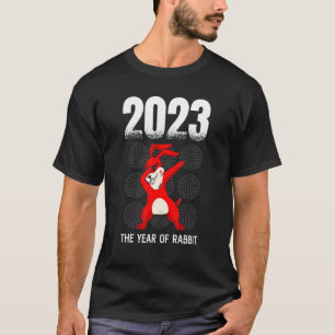 Schattig Dabbing Jaar Van De Konijn Sterrenbeeld 2 T-shirt