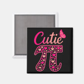 Schattig dag grappig symbool 314 wiskundedocent da magneet (Voorkant / Achterkant)