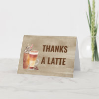 Schattig dank je wel Latte Koffie Drankjes