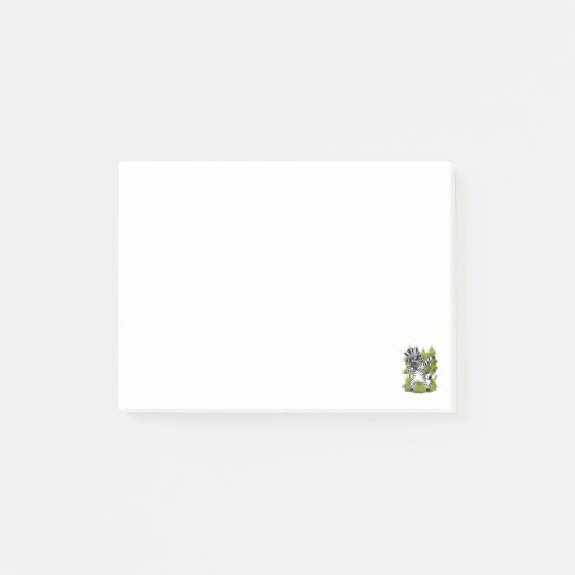 Schattig dansende zebra Funny Zebra Dancende Dier Post-it® Notes (Voorkant)