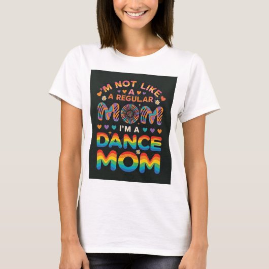 schattig dansmoeder t-shirt (Voorkant)