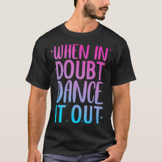 Schattig Dansontwerp Voor Meisjes Vrouwen Dansreci T-shirt