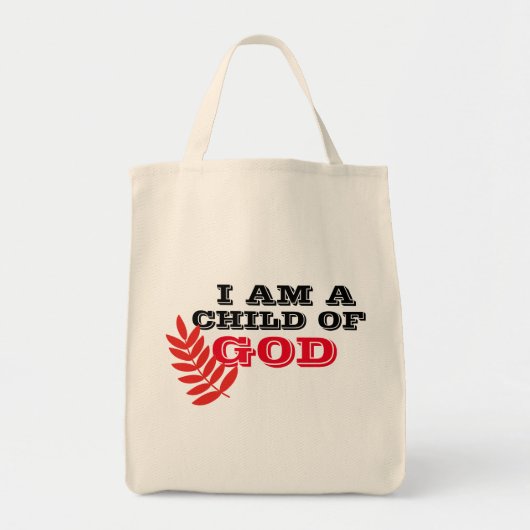 schattig dat ik een kind van god ben tote bag (Voorkant)