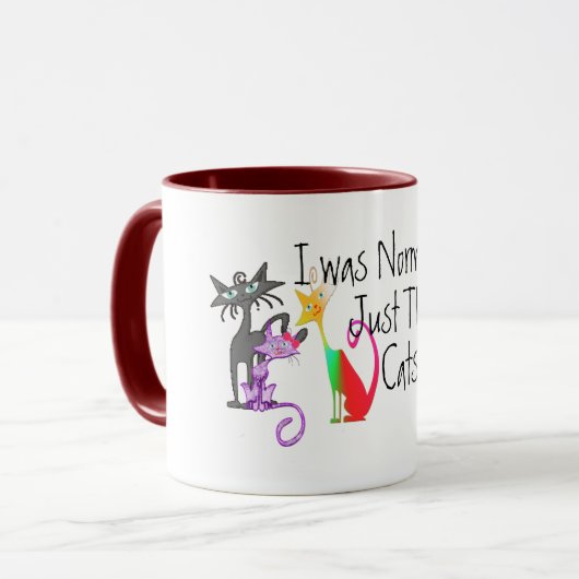 schattig dat ik normaal was drie katten geleden gr mok (Voorkant links)