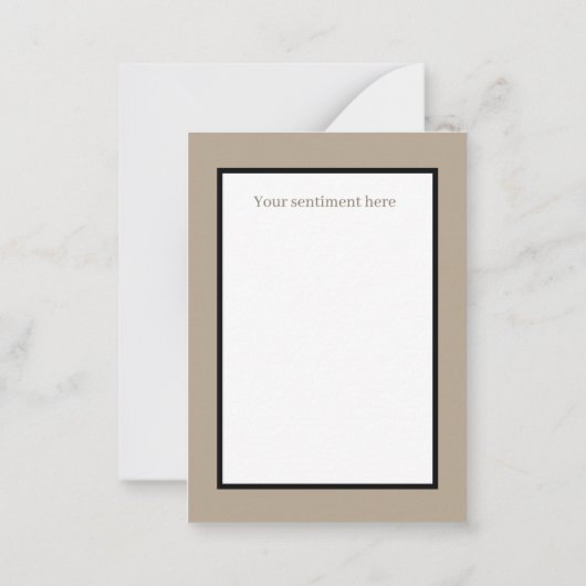 schattig dat je schapen mist, voegt sentiment toe notitiekaartje (Achterkant)