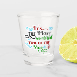 Schattig 'De meest wondere tijd' Kerstmis Shot Glas