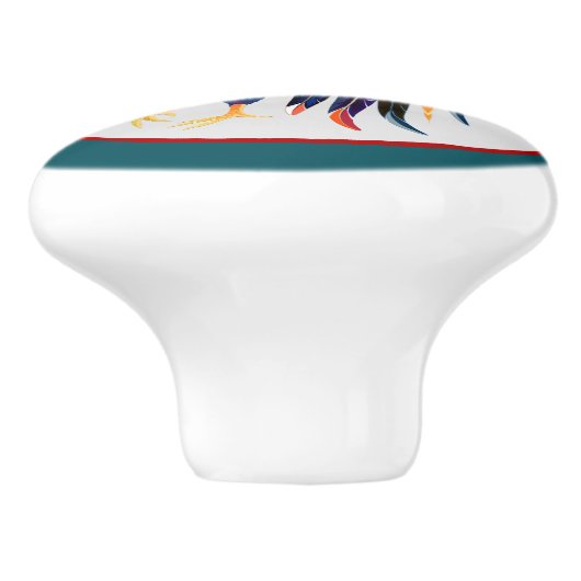 schattig decor keramische knop (Zijkant)