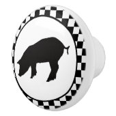 schattig decor van varkensliefhebbers keramische knop (Rechts)