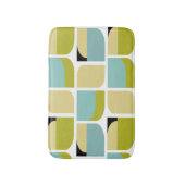 Schattig Deens Modern Geel en Turquoise Geometrisc Badmat (Voorkant Verticaal)