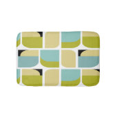 Schattig Deens Modern Geel en Turquoise Geometrisc Badmat (Voorkant)