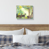 Schattig deers op canva canvas afdruk (Insitu (Slaapkamer))