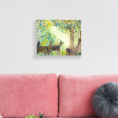 Schattig deers op canva canvas afdruk (Insitu (Woonkamer))
