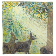 Schattig deers op servet _zoomed