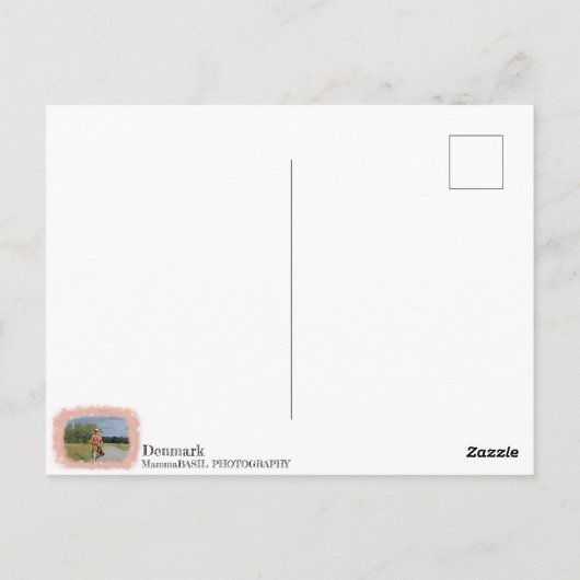 Schattig Denemarken ansichtkaart! Briefkaart (Achterkant)