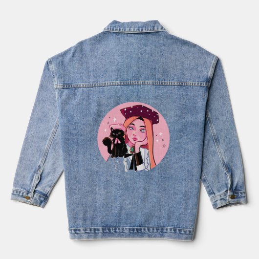 schattig denim jacket (Achterkant)