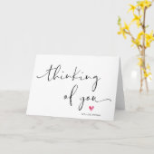 Schattig Denk Aan Jou Steun Betuiging Kaart (Gele Bloem)