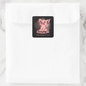 Schattig denken dat je varkensliefhebbers sentimen vierkante sticker (Tas)