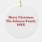 Schattig Der Face met siervoorwerpen op Antlers Keramisch Ornament (Achterkant)