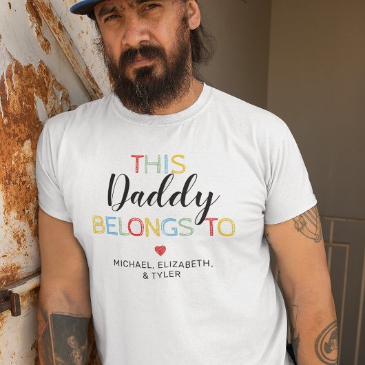 Schattig Deze Papa Hoort Bij T-shirt