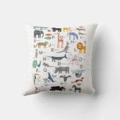 Schattig Dier ABC Alfabet Kinder Kussen (Achterkant)
