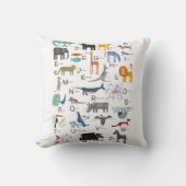 Schattig Dier ABC Alfabet Kinder Kussen (Voorkant)