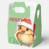 Schattig dier baby chick Kerstmis kostuum Bedankdoosjes (Geopend)