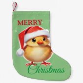 Schattig dier baby chick Kerstmis kostuum Kleine Kerstsok (Voorkant)