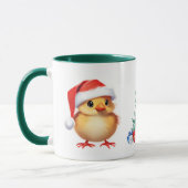 Schattig dier baby chick Kerstmis kostuum Mok (Links)