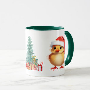 Schattig dier baby chick Kerstmis kostuum Mok