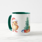 Schattig dier baby chick Kerstmis kostuum Mok (Voorkant links)