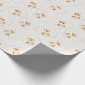 Schattig dier cadeaupapier (Hoek)