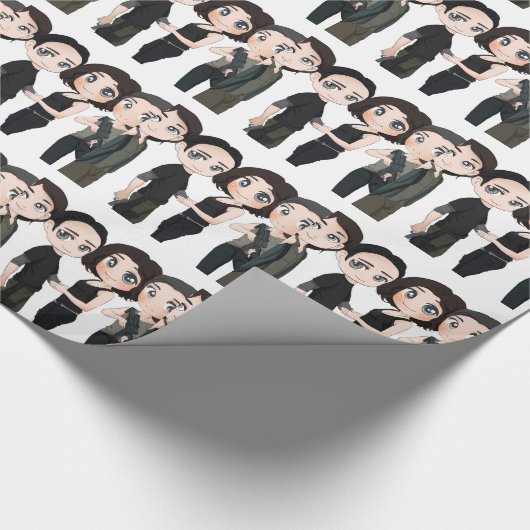 schattig dier cadeaupapier (Hoek)